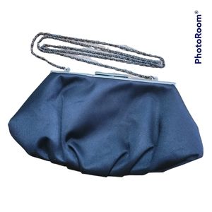 Lulu Townsend Black Chain Evening Bag